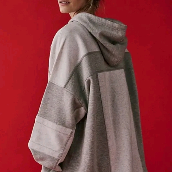 FP Movement by Free People Gray Hoodie with Red Design - Picture 6 of 8